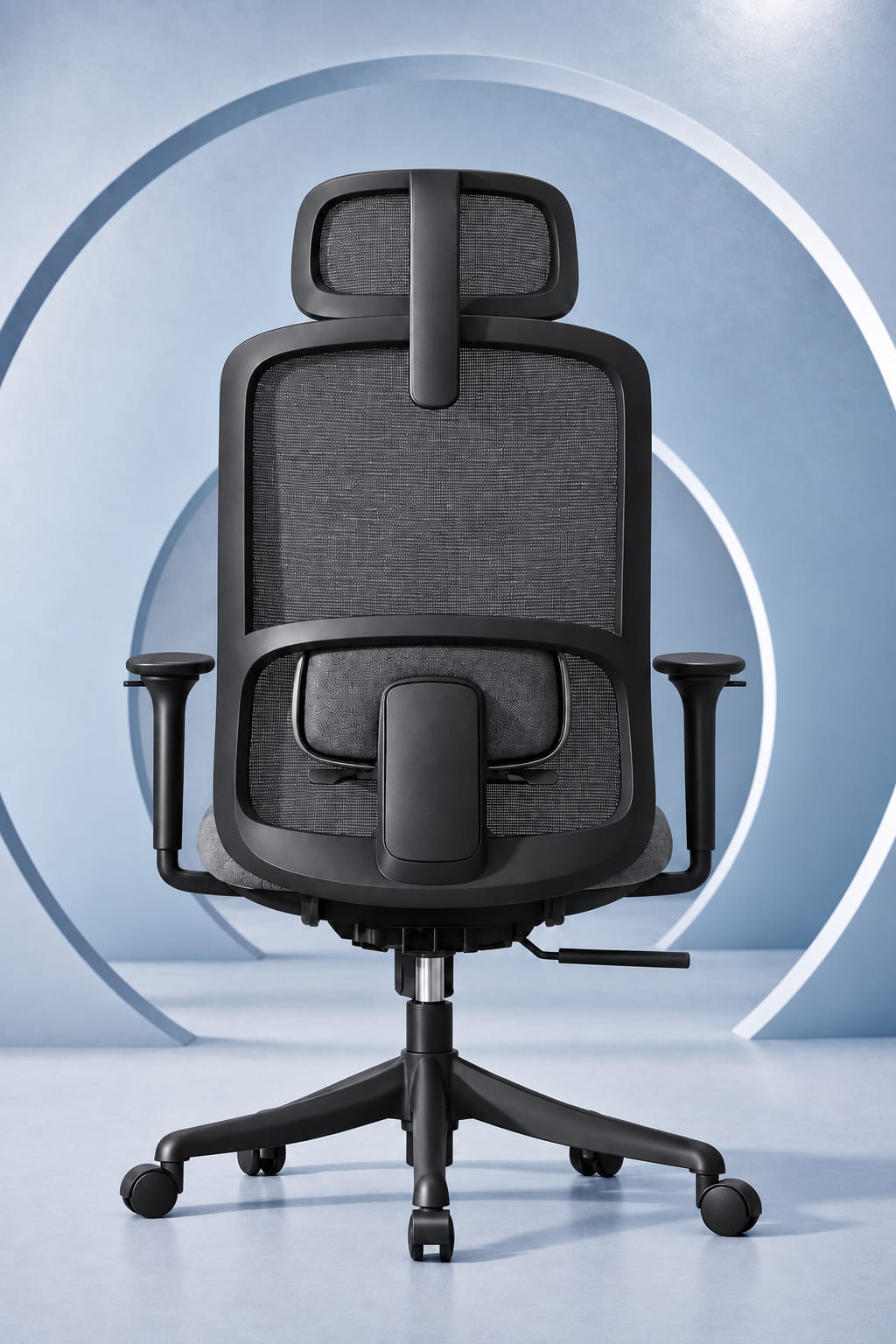 Casca Performance Mesh Chair in Black-Dark Grey — performance mesh chair by HeavenCraft