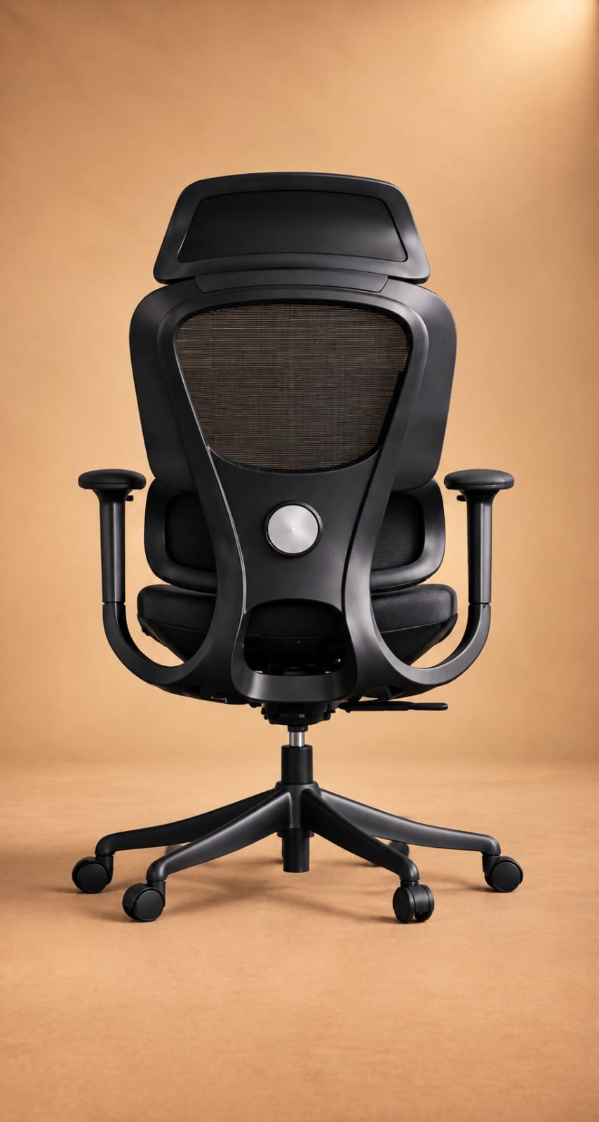 Xyron Mesh Chair in Black — mesh chair by HeavenCraft