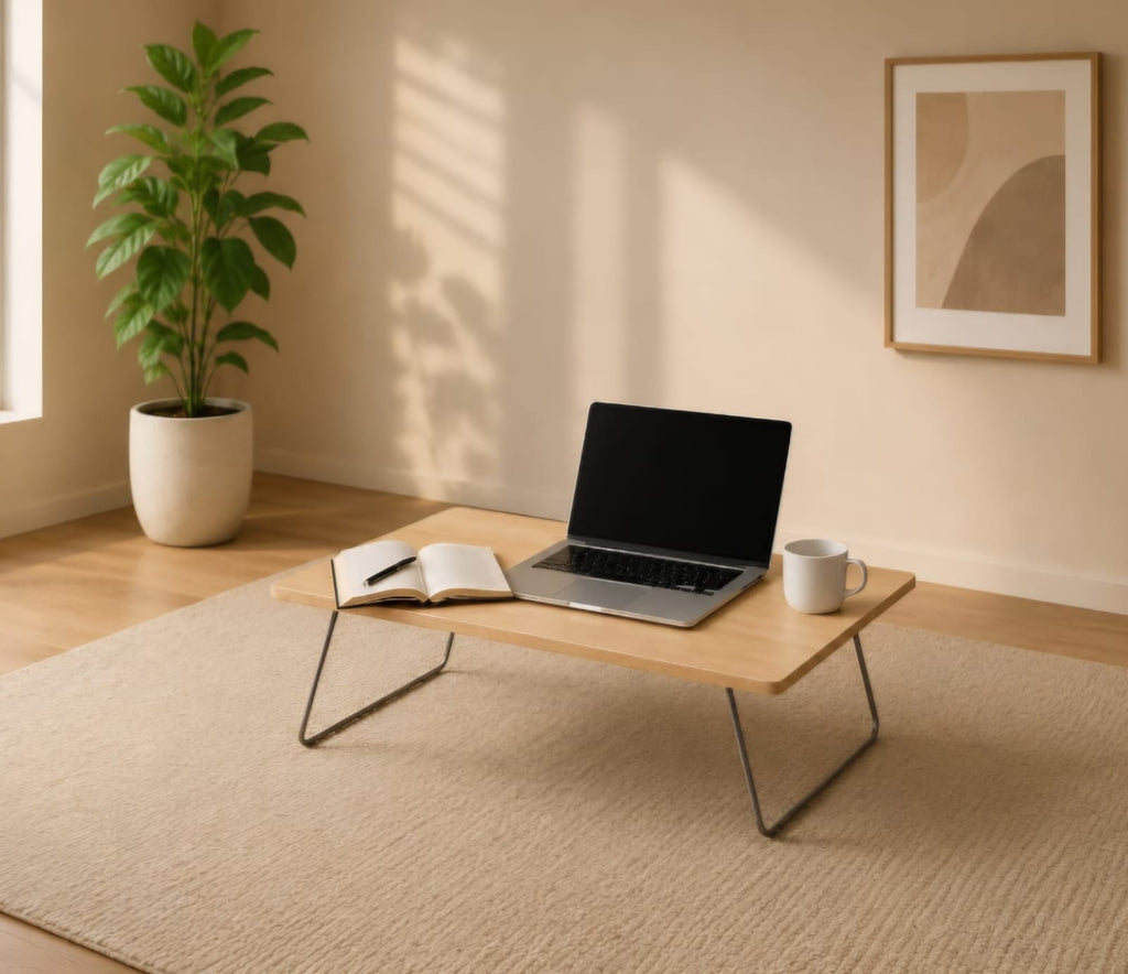 Flex Apex Bed Table in Wooden Teak, view 3