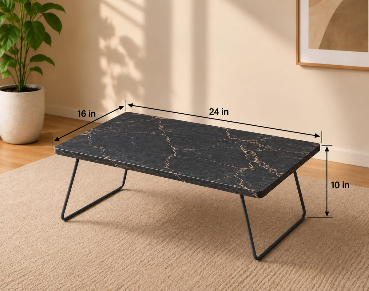 Flex Apex Bed Table in Black Marble, view 4