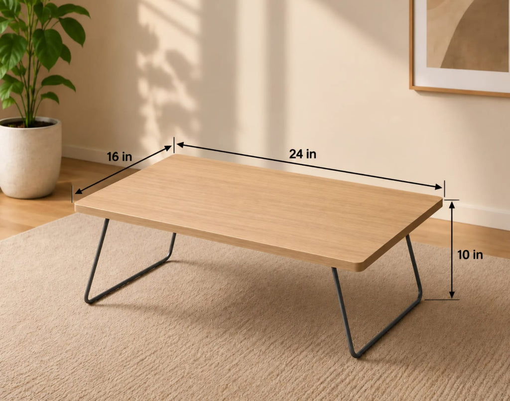 Flex Apex Bed Table in Wooden Teak, view 4