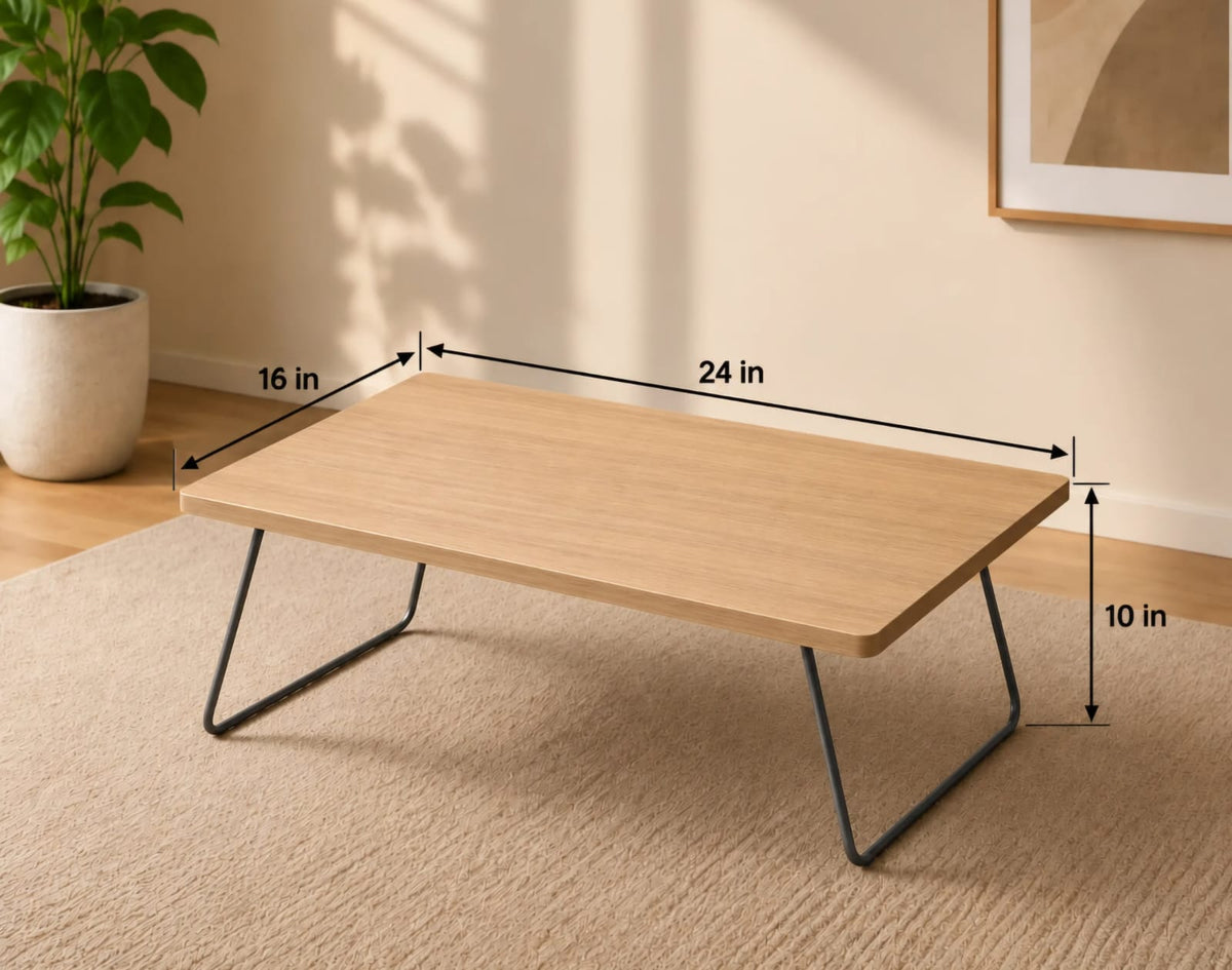 Flex Apex Bed Table in Wooden Teak, view 4
