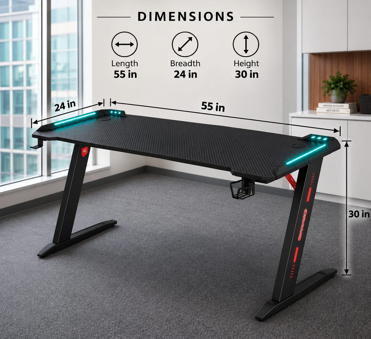 Quantum Gaming Desk, view 4