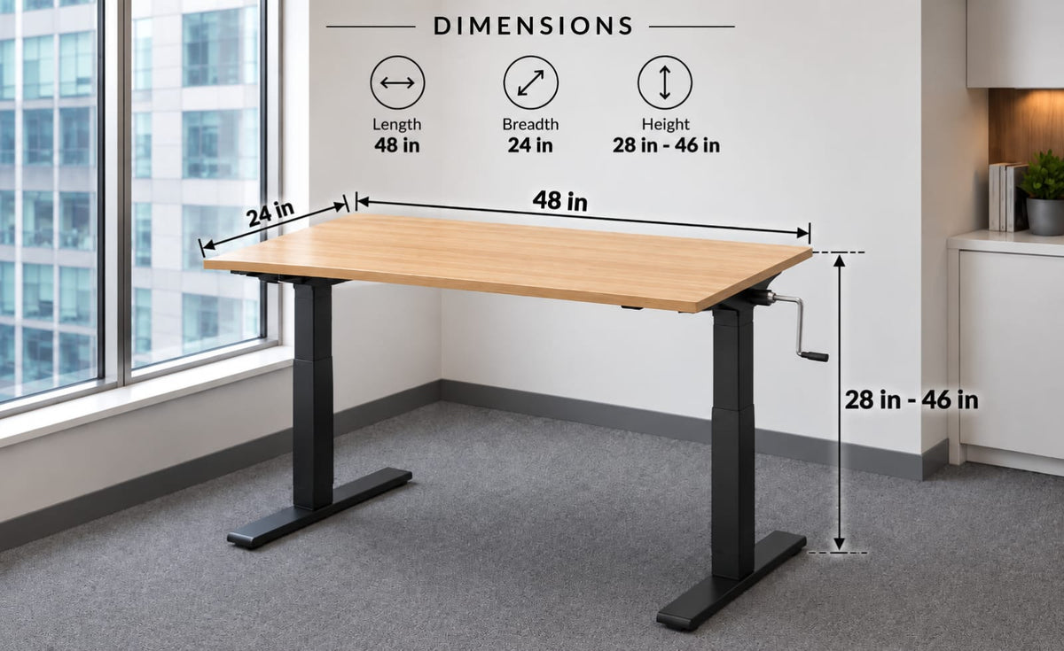 Modura Height Adjustable Table, view 4