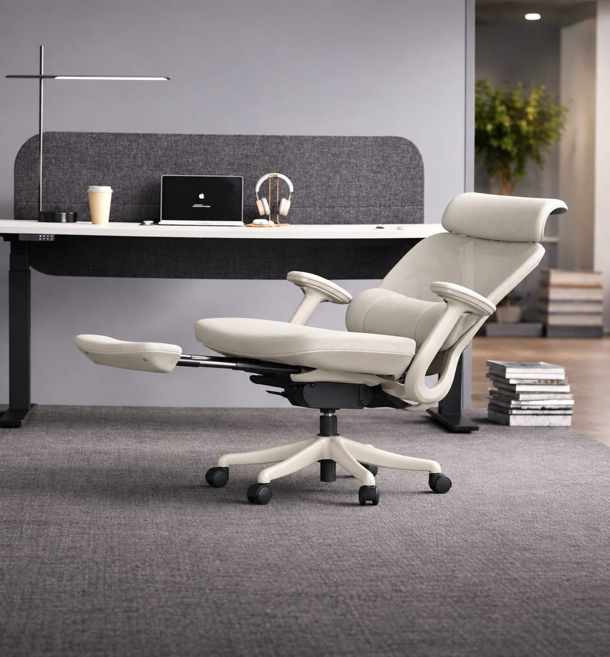 Xyron Mesh Chair in White, view 4