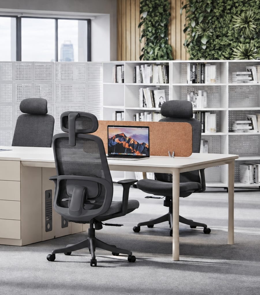 Casca Performance Mesh Chair in Black-Dark Grey, view 4