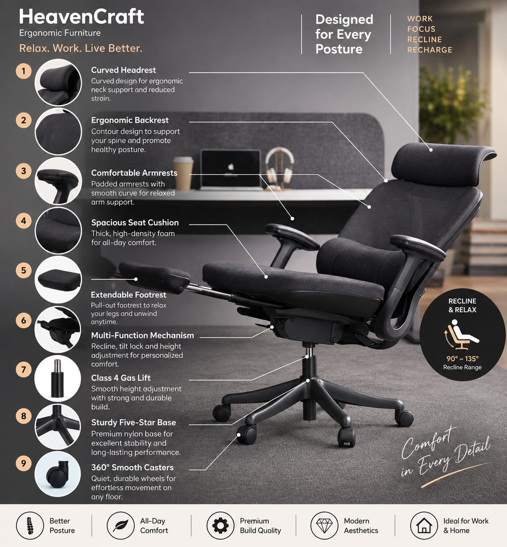 Xyron Mesh Chair in Black, view 5