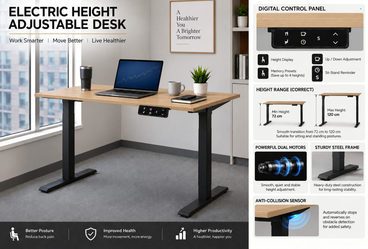 Modulus Height Adjustable Table, view 5