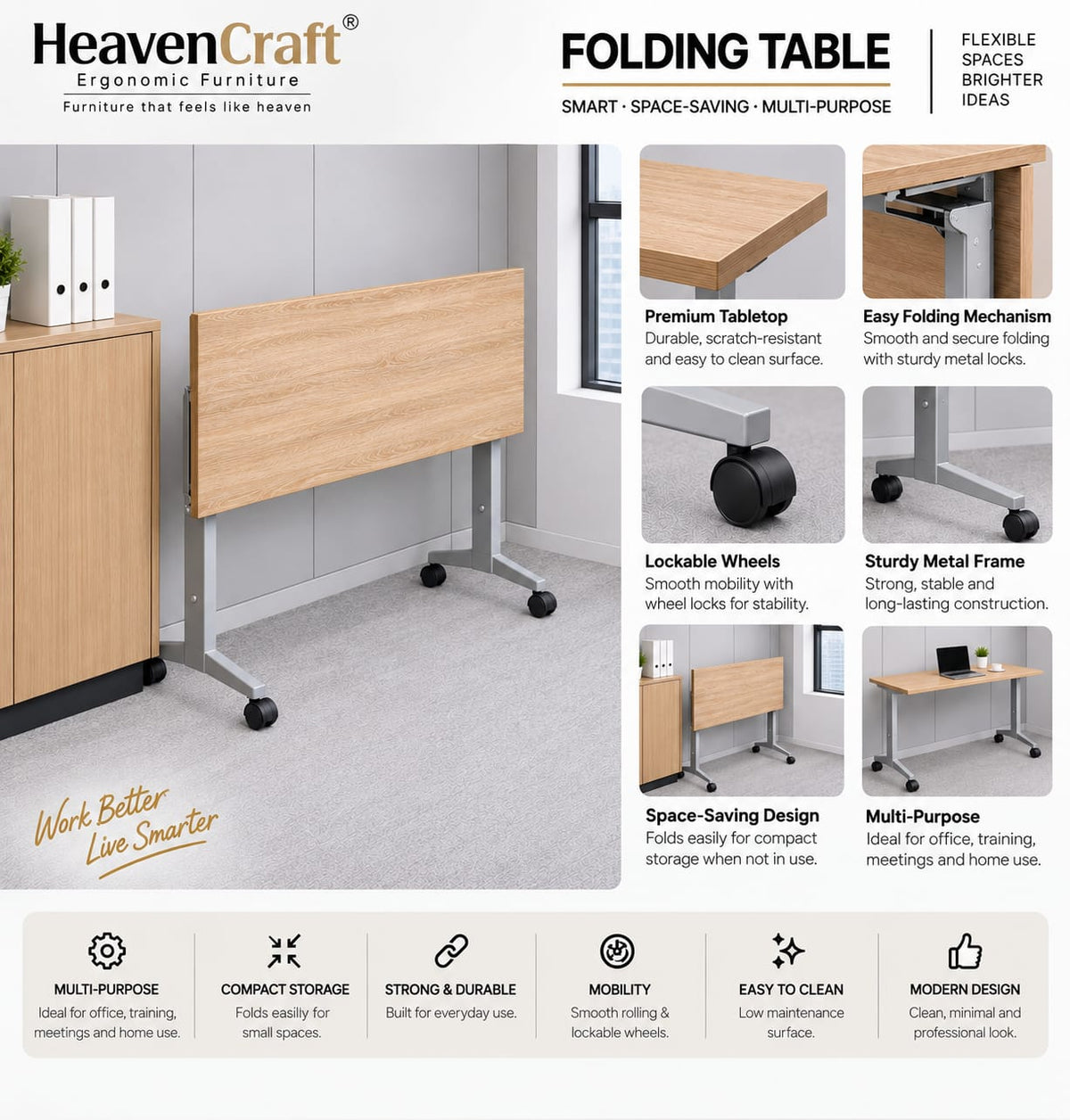 Nextable Folding Table, view 6